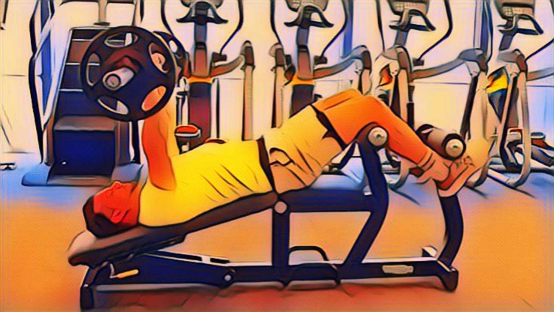 The decline bench press image 